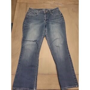 Vintage Lee Riders‎ Mid Rise Mom Jeans Women's 30w Blue Tapered Leg